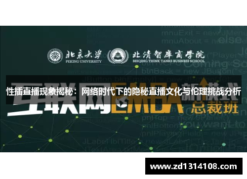 性插直播现象揭秘：网络时代下的隐秘直播文化与伦理挑战分析
